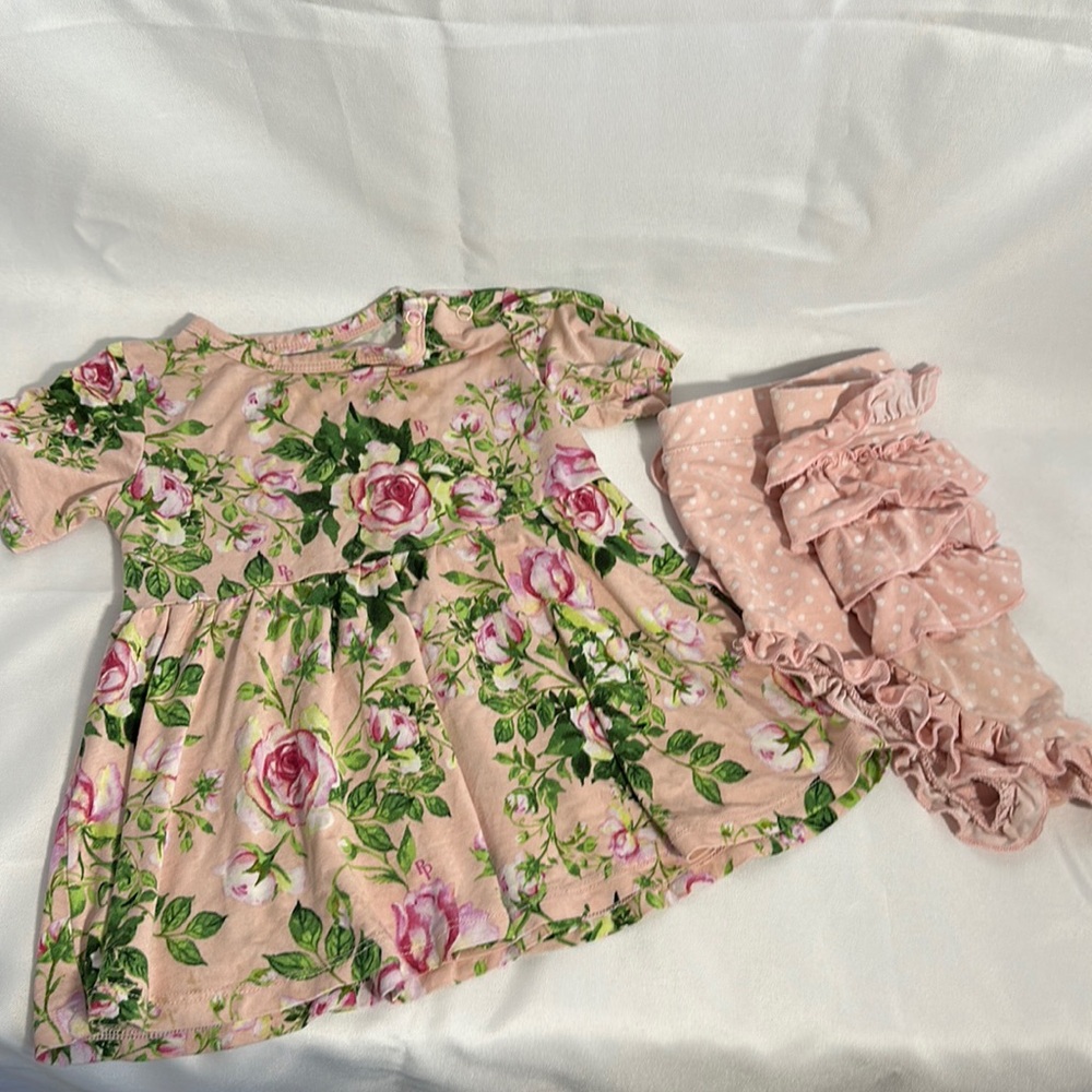 Posh Peanut Renia Peplum Top & Bloomer Set size 18-24 months